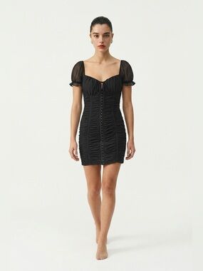 Privy - Privately Privileged ruched hook and eye dress